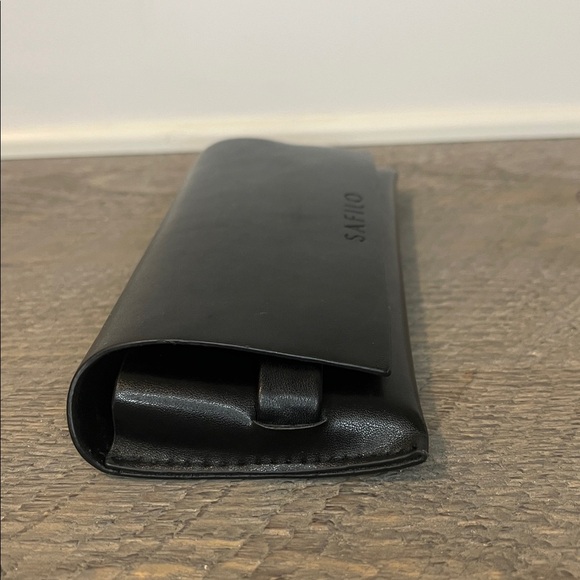 Safilo Black Leather Sunglass/Eyeglass Case - Picture 7 of 8